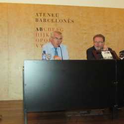 En el Ateneo de Barcelona con José Corredor Matheos, Ramón Alcoberro y Enrique Murillo