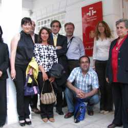 Presentación de El mismo azul en el Instituto Cervantes de Túnez. 2009
