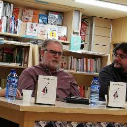 Presentación de Crudeza en León con Rafael Saravia y Manuel Cuenya